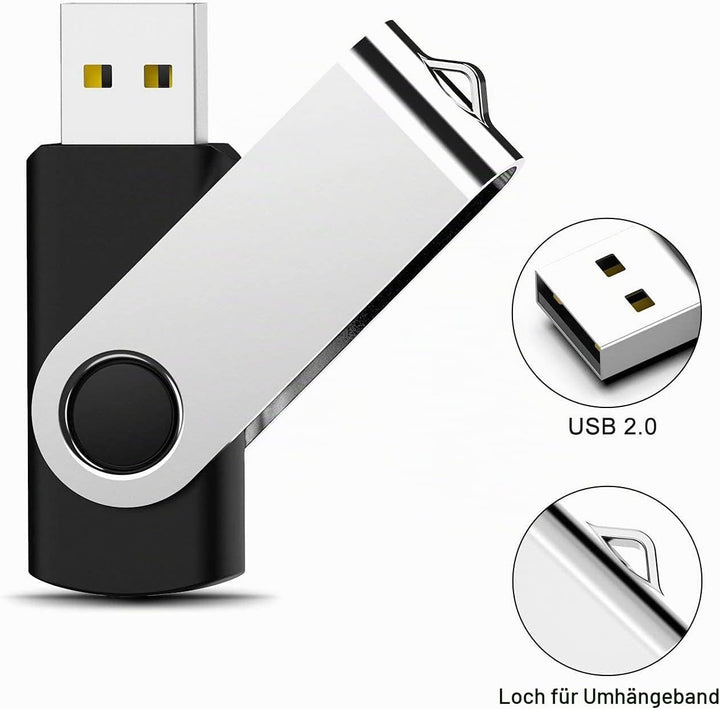 KOOTION USB-Sticks 8GB 20er Pack Memory Stick 20 Stück Set USB 2.0 Datenstick USB Flash Drives 8G Sp