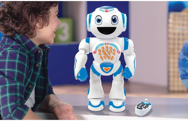 Lexibook Powerman Star ROB85FRLXB Ferngesteuerter Roboter, Sprechen und Gehen, programmierbar, STEM