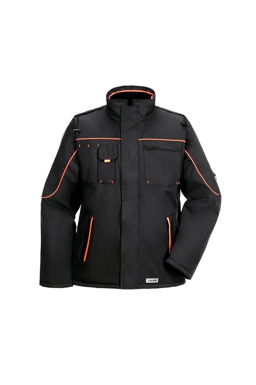 Planam Outdoor Winter Herren Piper Jacke schwarz orange Modell 3535 Grösse M schwarz/orange M, schwa