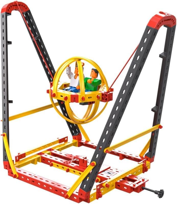 fischertechnik 569019 Advanced Crazy Rides/Bausatz für Kinder ab 8 Jahre, Freizeitpark Baukasten mit