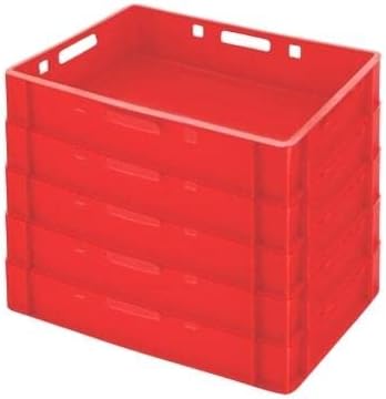 PROREGAL CHEFGASTRO SuperSparSet 5x Eurobehälter Fleischerkasten E1 | HxBxT 12,5x40x60cm | 25 Liter