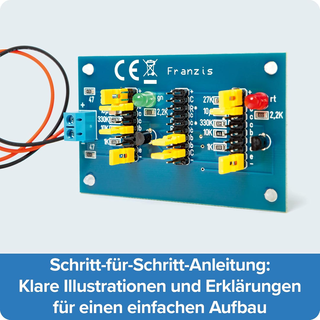 FRANZIS 65361 - Lernpaket Grundschaltungen der Elektronik – Kompletter Elektronik-Baukasten zum Test