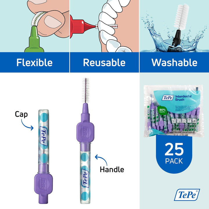 TePe Interdentalbürsten Original LILA 1,1 mm, 25 Stück Lila 25 stück (1er Pack), Lila 25 stück (1er