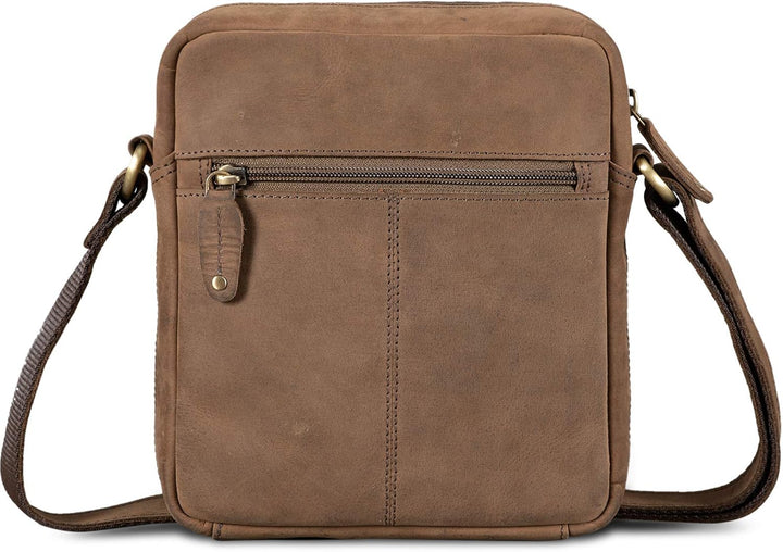 ROYALZ 'Oregon' Leder Umhängetasche Herren Klein Männer Ledertasche Vintage Herrenhandtasche Moderne