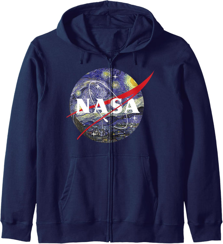 NASA Van Gogh Starry Night Style Logo Kapuzenjacke