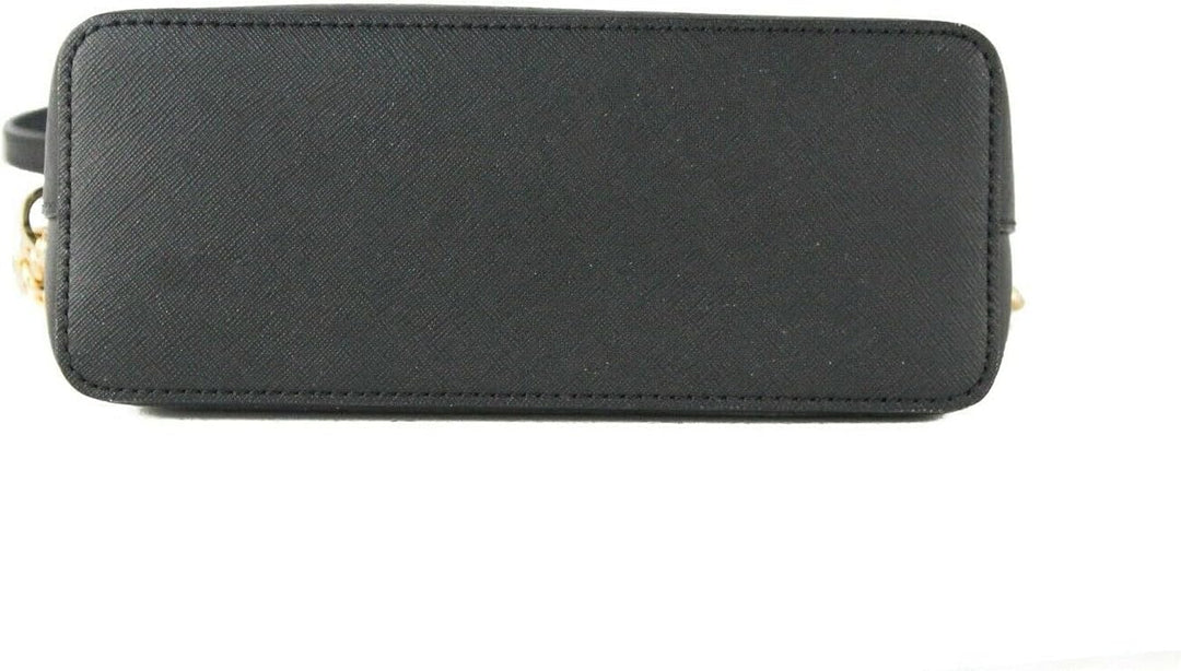 Michael Kors Jet Set Medium Crossbody Leder Handtasche Schwarz / Goldfarben, Schwarz / Goldfarben