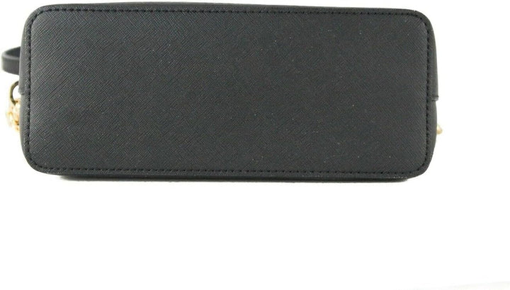 Michael Kors Jet Set Medium Crossbody Leder Handtasche Schwarz / Goldfarben, Schwarz / Goldfarben