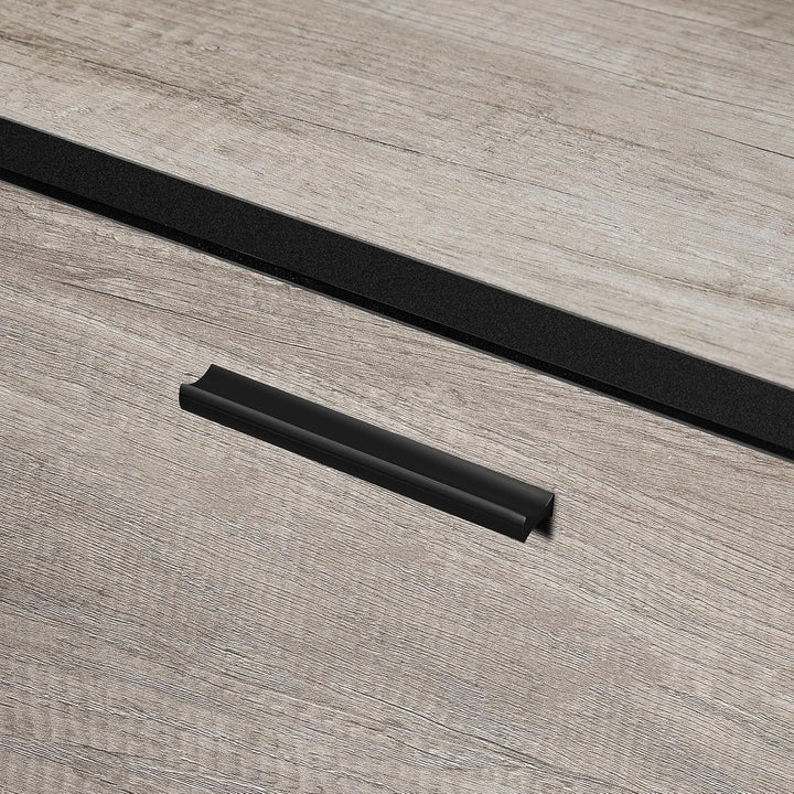 Yaheetech 2 x Nachttisch Nachtschrank Nachtkommode 3 Schubladen 60cm hoch Schubladenschrank Beistell