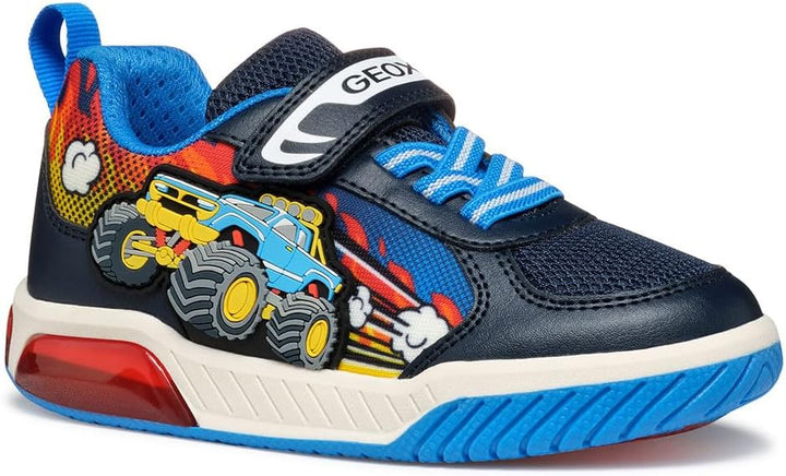 Geox Jungen J Inek Boy E Sneakers 25 EU Navy Lt Blue, 25 EU Navy Lt Blue