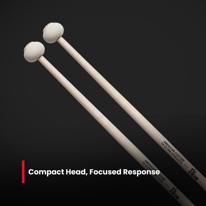 Vic Firth American Custom - Timpani Sticks - Ultra Staccato T4 Ultra Staccato, T4 Ultra Staccato