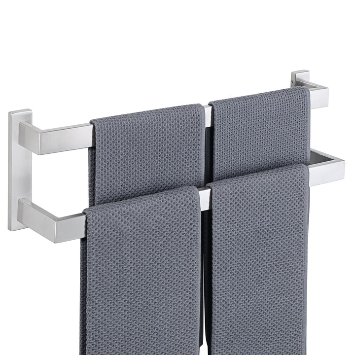 SAYAYO Handtuchhalter Bad Handtuchstange 50cm Multilayer Gästehandtuchhalter Wandmontage Edelstahl D