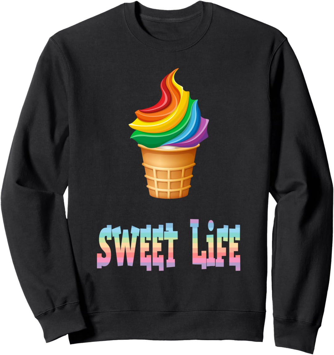 LGBTQ Ice-Cream-Motiv, Pride, LGBT, Gay-Pride, Rainbow Sweatshirt