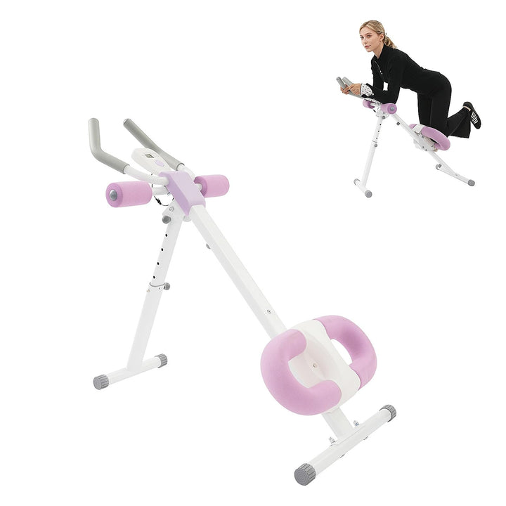 Bauchtrainer für Zuhause Klappbar Bauchmuskeltrainer mit 2 Winkelverstellstufen & 5 Höhenverstellstu