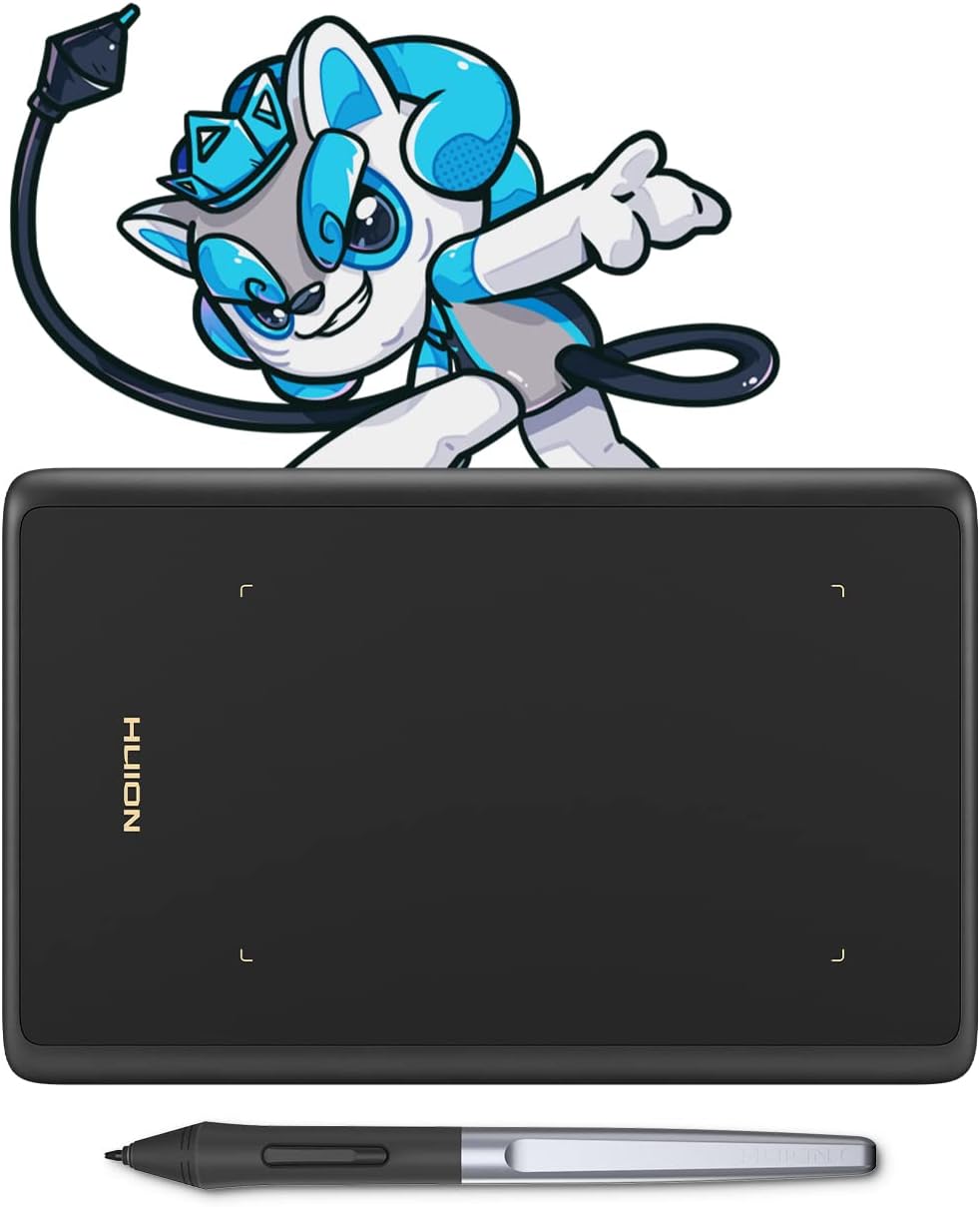 HUION Inspiroy H420X Grafiktablett, 4.17 x 2.6 Zoll Zeichentablett, Pen Tablet mit 8192 Drucksensiti