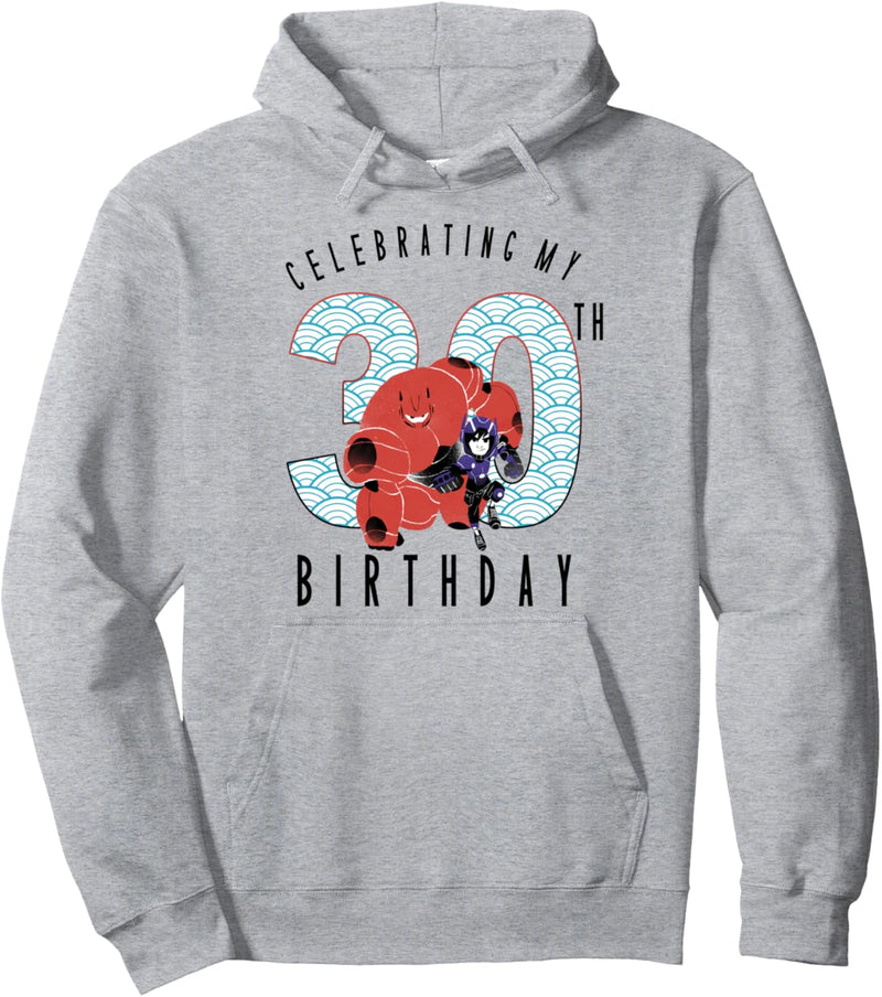 Disney Big Hero 6 Baymax Hiro 30th Birthday Pullover Hoodie