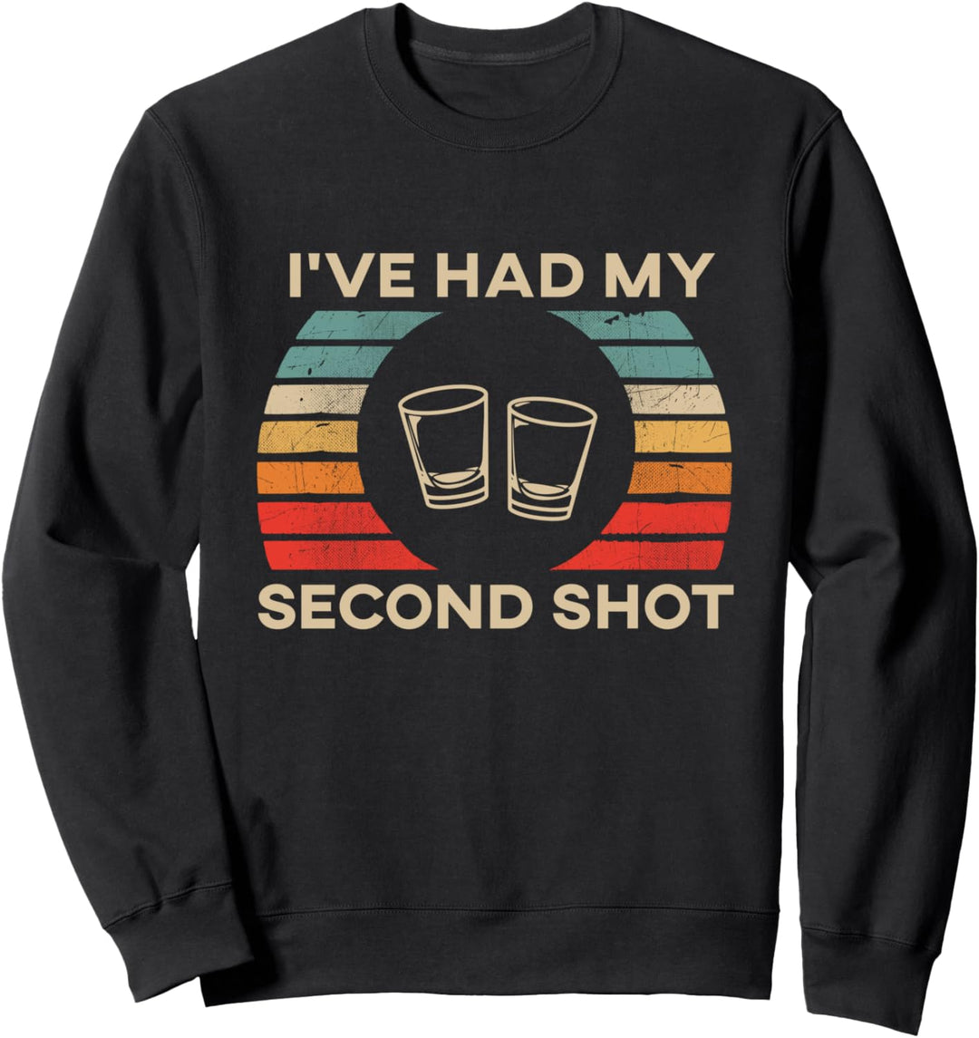 Lustiger Retro-Sonnenuntergang Ich hatte meinen zweiten Sweatshirt
