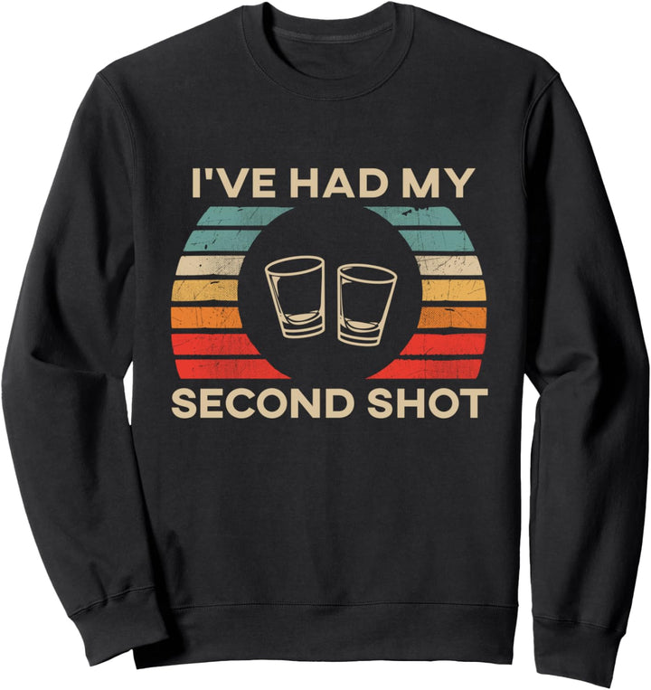 Lustiger Retro-Sonnenuntergang Ich hatte meinen zweiten Sweatshirt