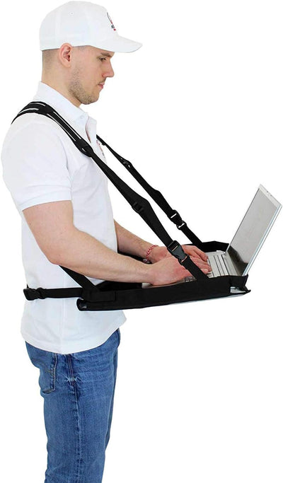 Rocket Packs Laptop Supporter Inventur Notebook Tablet Supporter Laptop Bauchladen Laptop Halter XL