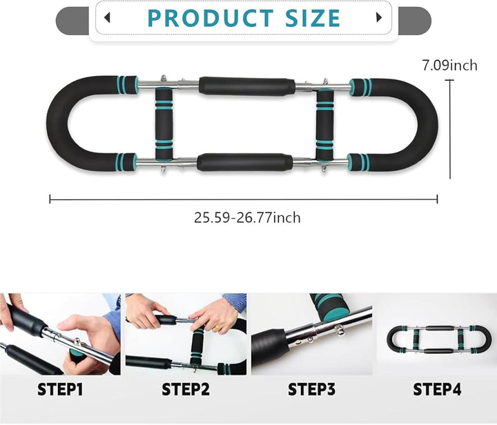 Verstellbarer Brust- & Armtrainer Widerstand Bis 50kg (70-110 Lb), Brusttrainer Männer, Gorilla Grip