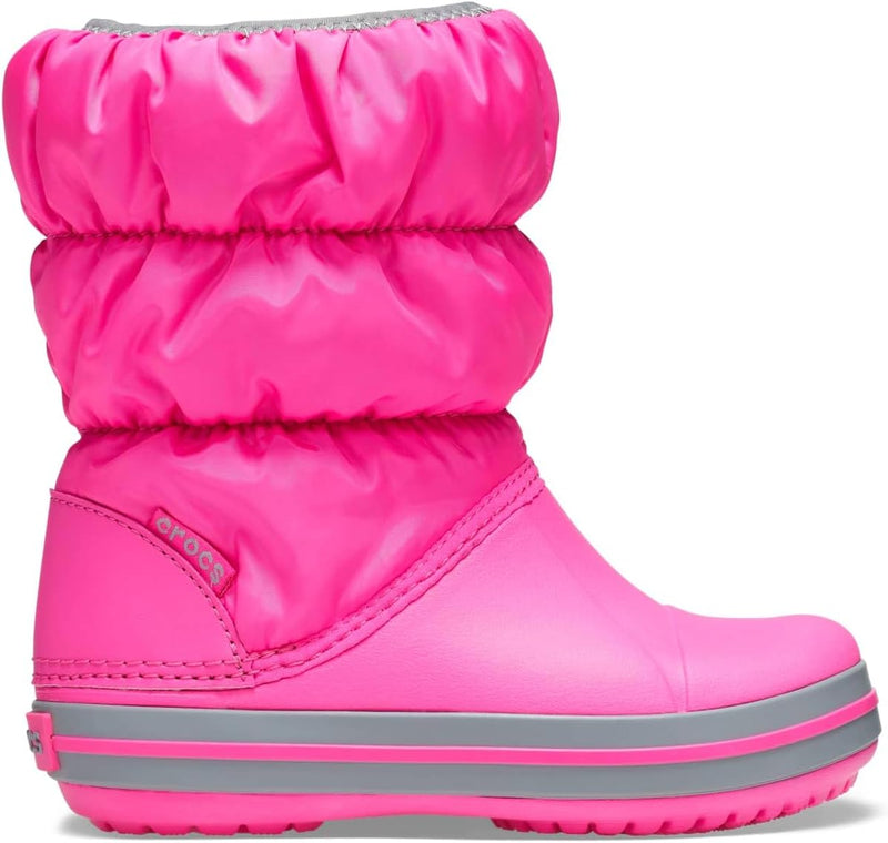 Crocs Unisex Kinder Winter Puff Boot Kids Schneestiefel, Pink