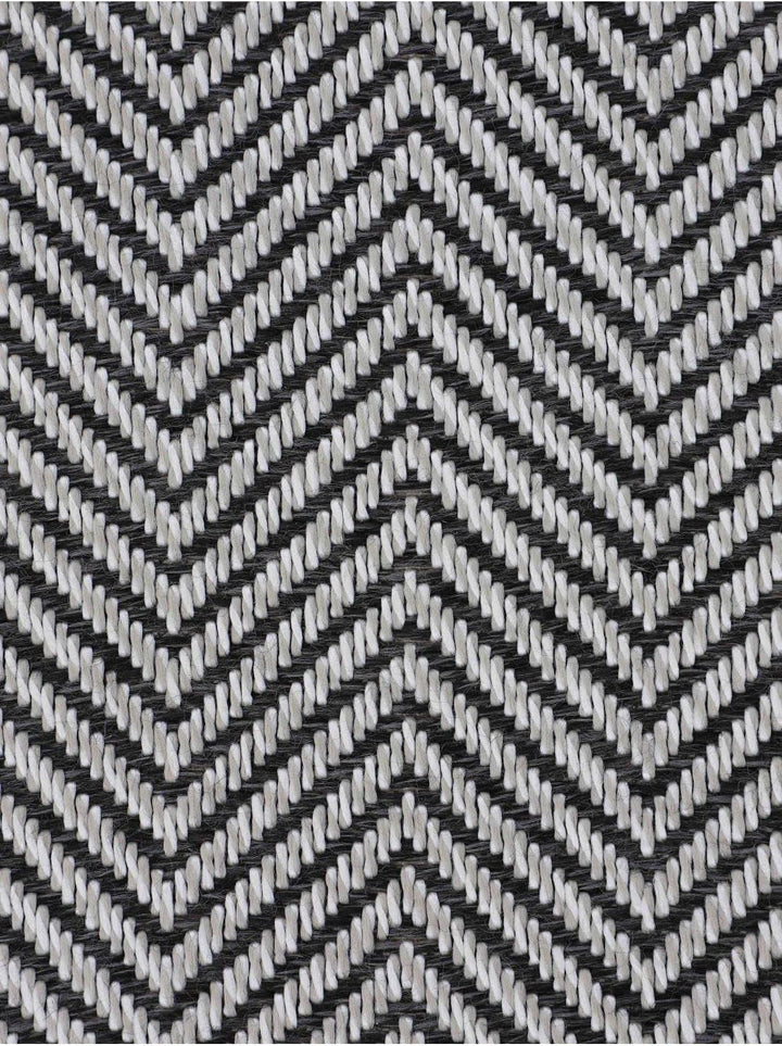 carpetfine In- und Outdoor Teppich Boho Rund Beige Flachgewebeteppich Ø 120 cm | Moderner Teppich We