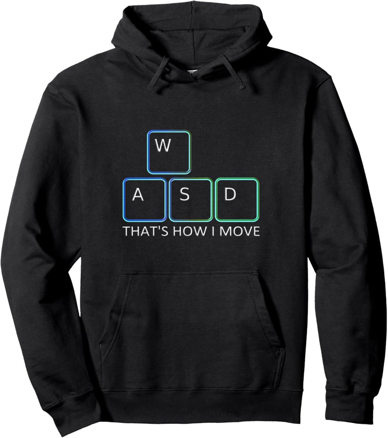 WASD Gaming Geschenk Zocken PC Computer Videospiel Pullover Hoodie