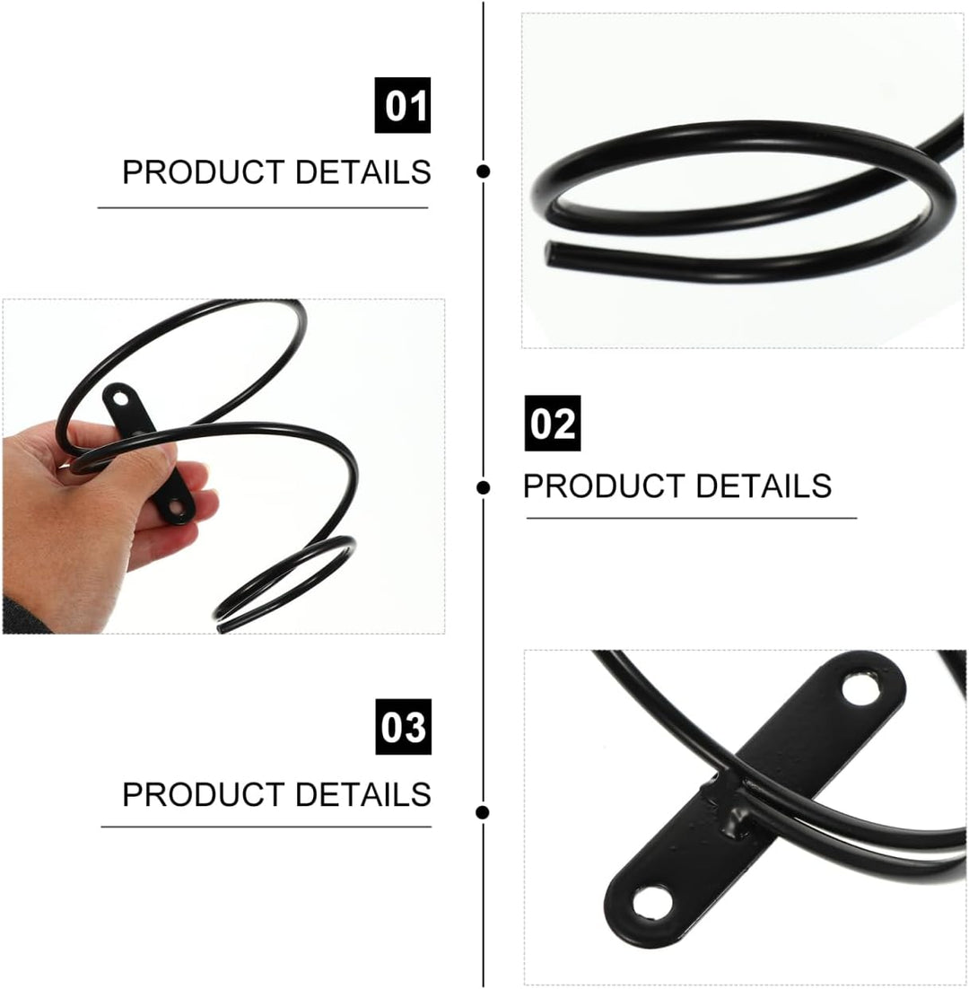 Cabilock 6 Stück Wand Weinregale Metall Hängen Rotwein Flasche Displayhalter Einzelne Wein Flaschenr