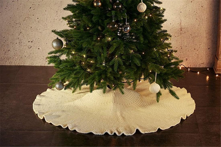 Molinter Weihnachtsbaumdecke Christbaumständer Weihnachtsdeko Weihnachts Handgemacht Dicke Linie Gek