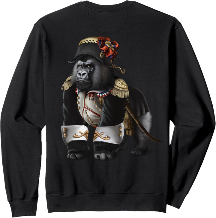 Gorilla als Kaiser Napoleon Bonaparte aus Frankreich Sweatshirt