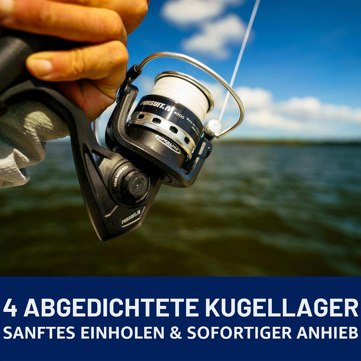 PENN Pursuit IV Salzwasser Spinnrolle – Spinnangeln, Jig, Köderrolle für den Allround-Einsatz, Boot,
