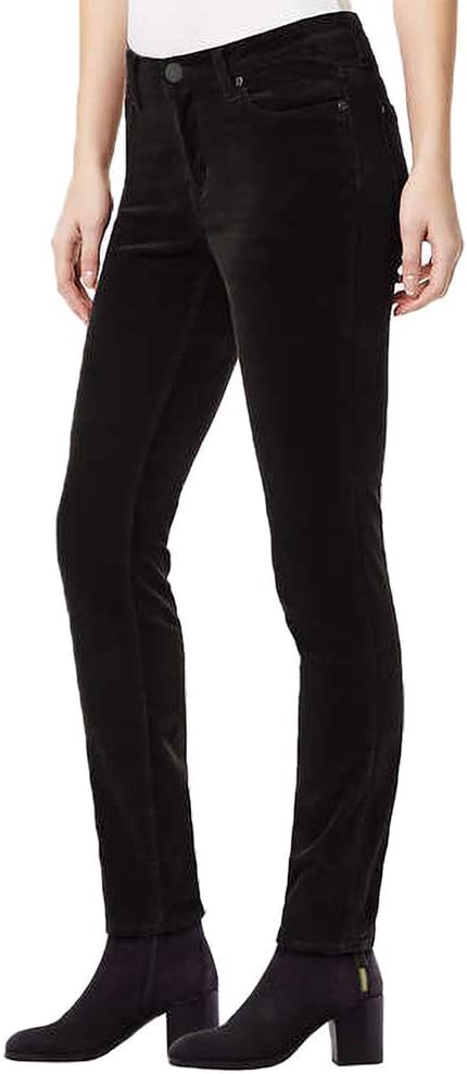 Buffalo David Bitton Womens Velvet Stretch Skinny Pant (Black, 8/29)