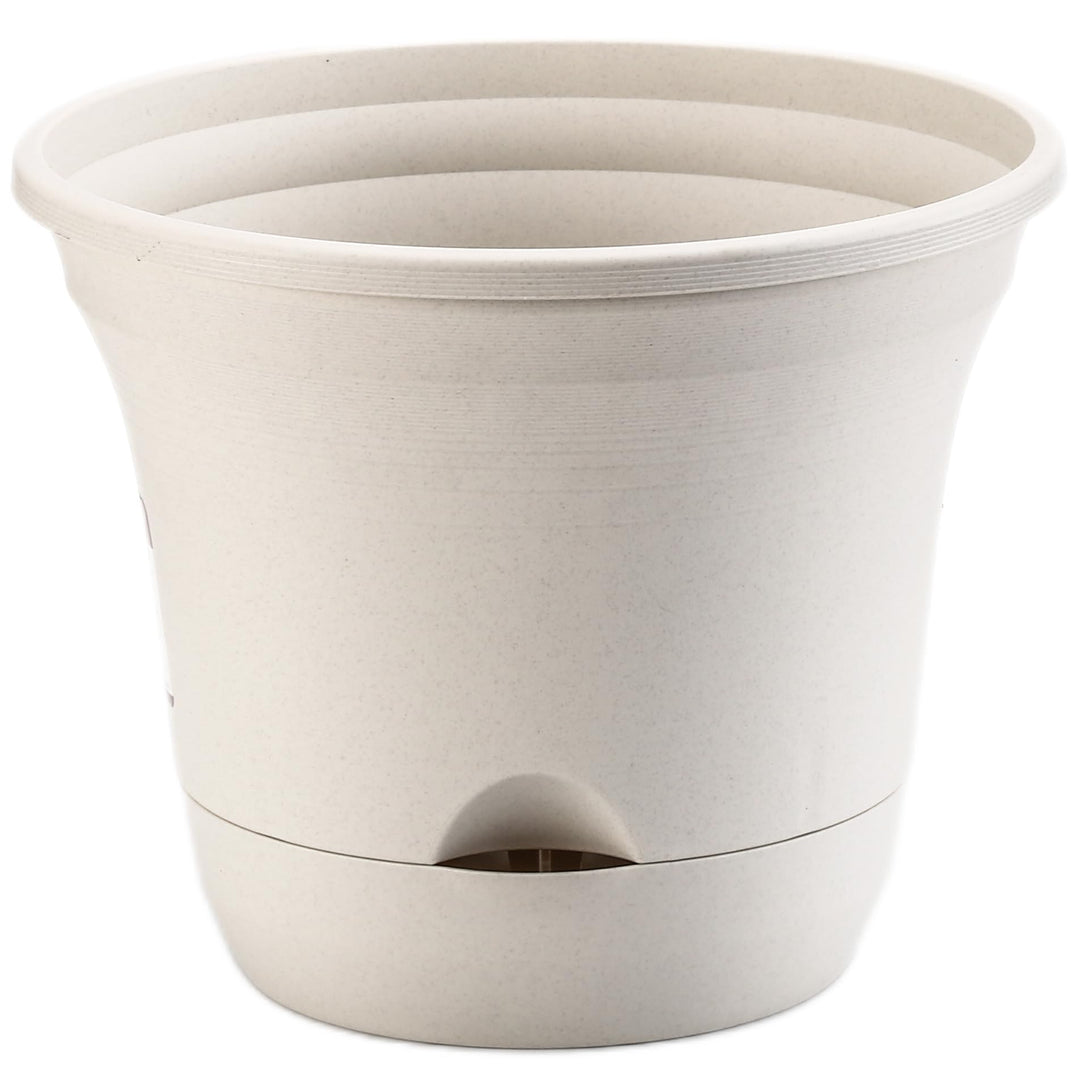 Selbstbewässernder Topf, 1 x 30 cm, Pflanztopf Blumentopfe Ubertopf Elfenbeinfarben, 1 X 30 Cm
