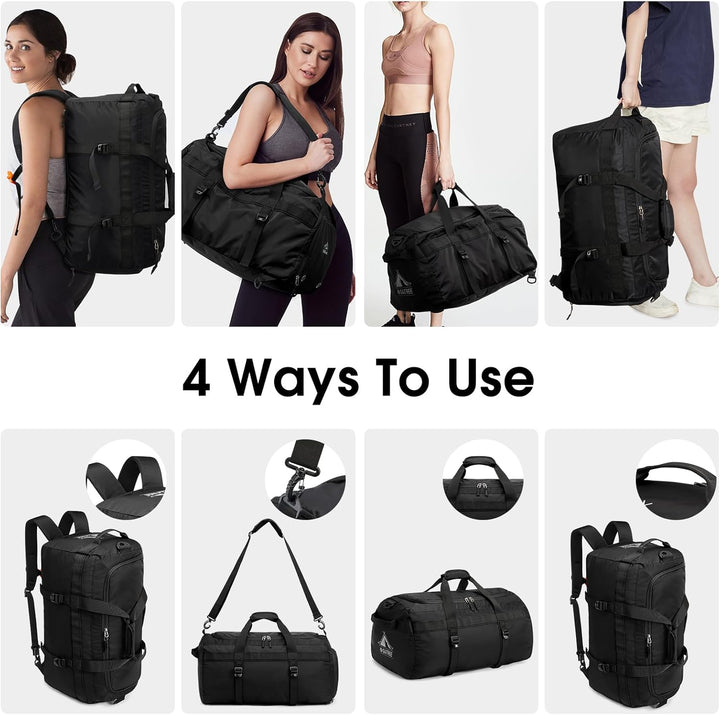 G4Free 45L Grosse Sporttasche&Reisetasche für Damen und Herren/mit Schuhfach & Nassfach/Trainingstas