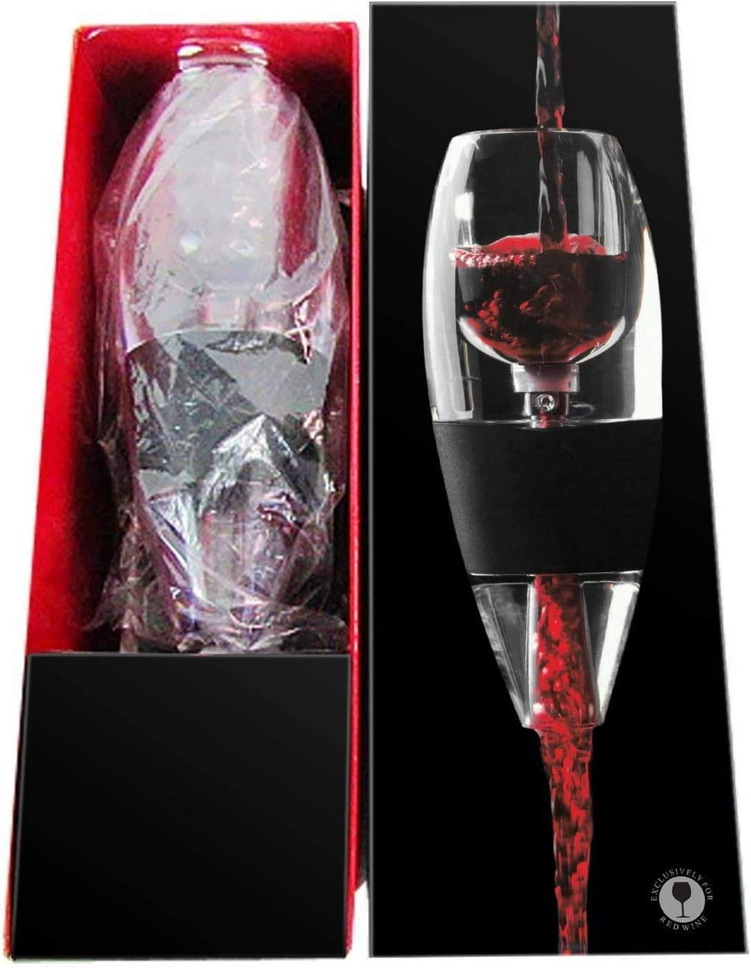 Weinbelüfter Weindekanter Standfuss, Premium Wein-Dekantierer mit Venturieffekt, Wein Dekanter Dekan