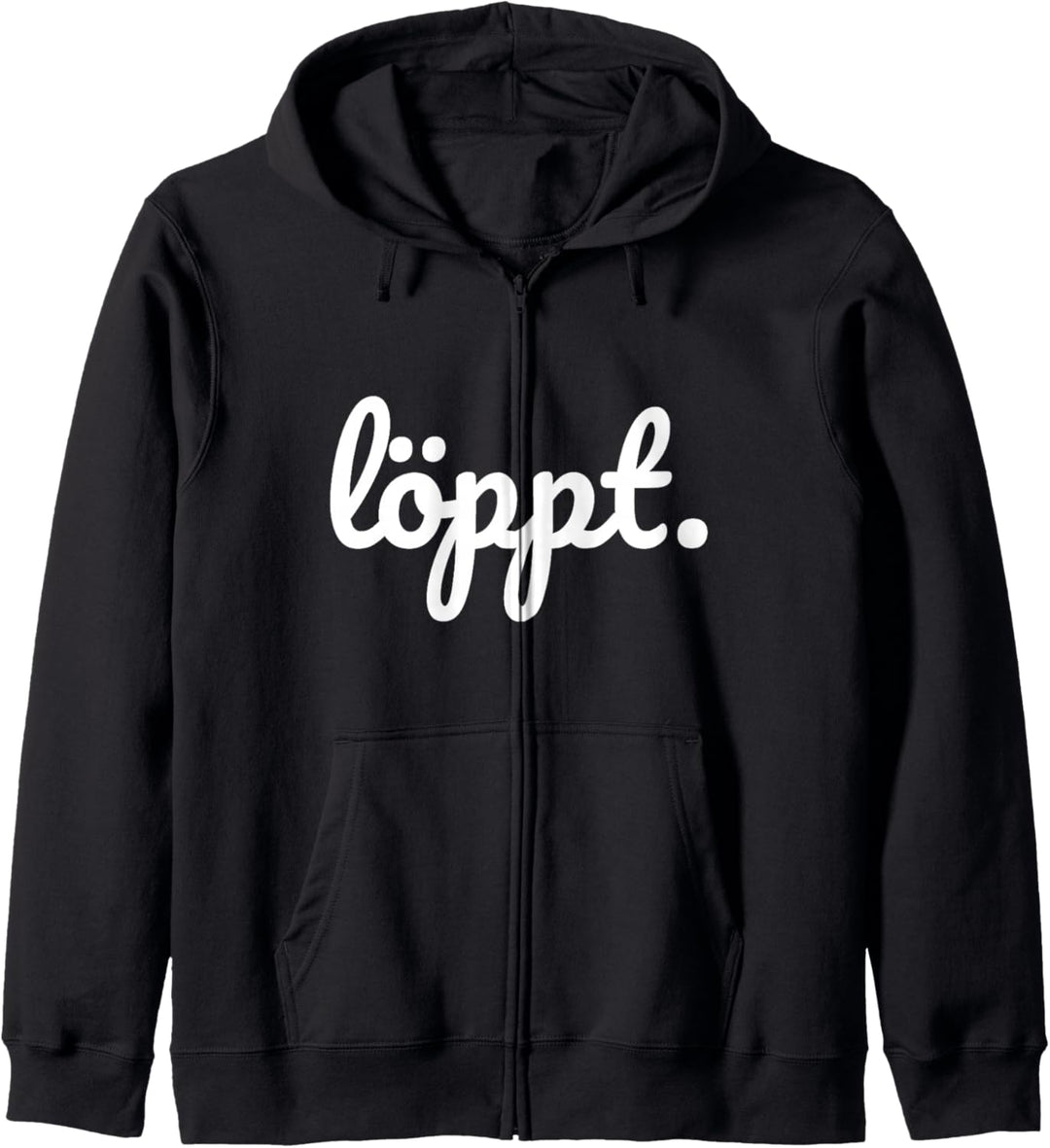 Löppt plattdeutsch schnacken norddeutsch Küste Geschenk Kapuzenjacke