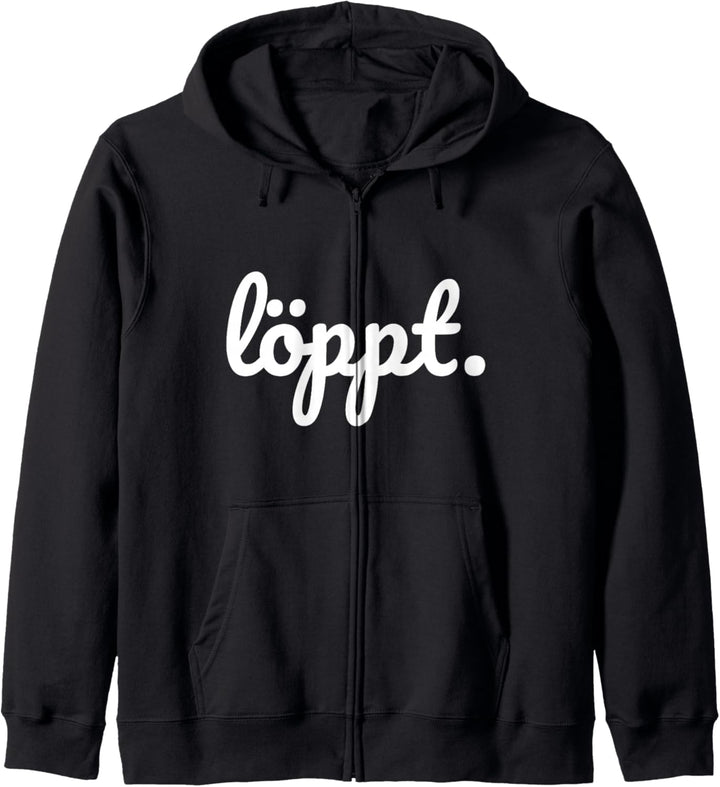 Löppt plattdeutsch schnacken norddeutsch Küste Geschenk Kapuzenjacke