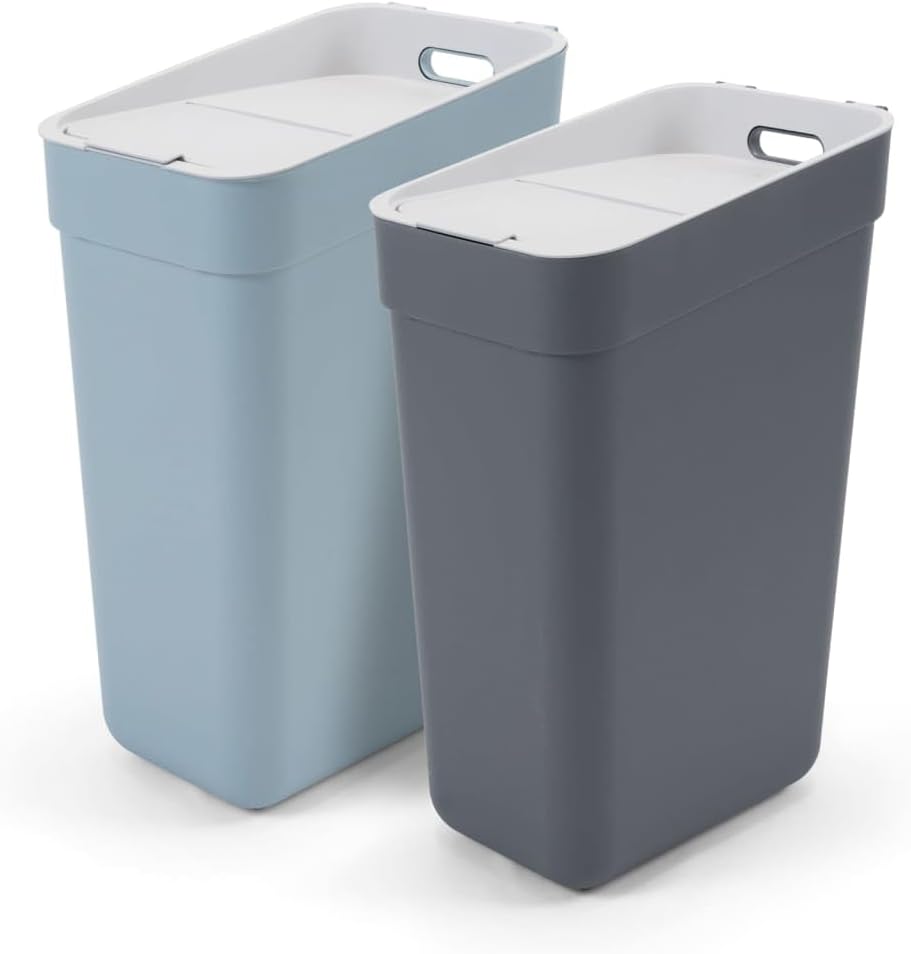 Curver Keter Ready to Collect, Abfalleimer, 30 Liter, mit Wandhalterung, ideal für die Küche, 100% r
