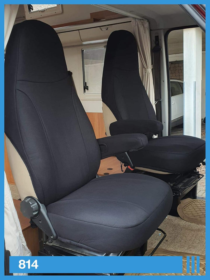 BREMER SITZBEZÜGE Mass Piloten Schonbezüge Sitzbezüge kompatibel mit Wohnmobil Camper Ducato Fahrer