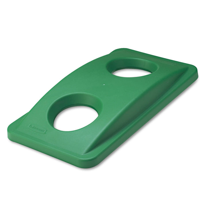 Rubbermaid Commercial Products FG269288GRN Slim Recyclingaufsatz für Flaschen, Grün grün für Flasche