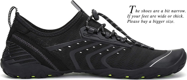 SAGUARO Unisex-Erwachsene Badeschuhe Atmungsaktiv Dicke Sohle Gr.36-46 38 EU Schwarz, 38 EU Schwarz