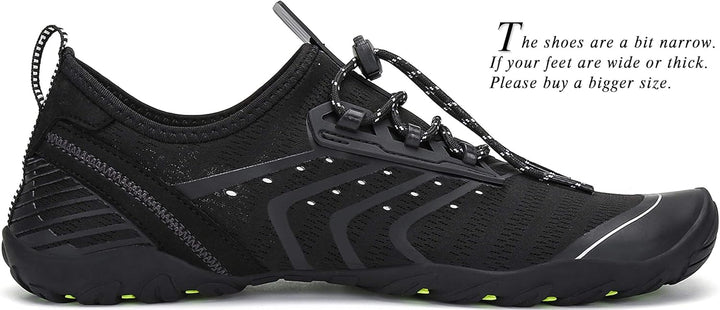SAGUARO Unisex-Erwachsene Badeschuhe Atmungsaktiv Dicke Sohle Gr.36-46 40 EU Schwarz, 40 EU Schwarz