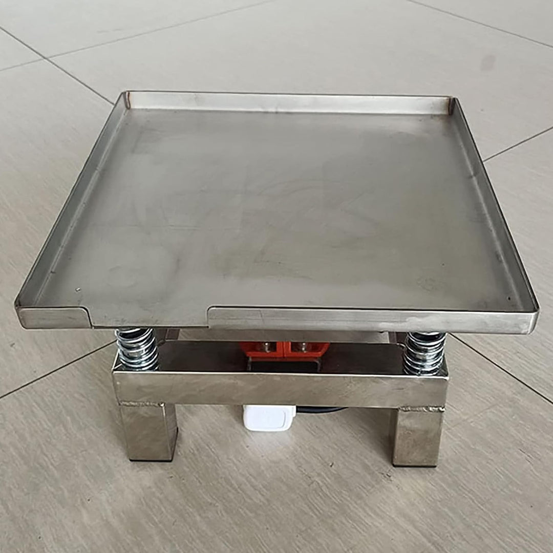 Beton-Rütteltisch – Kleiner Rüttelschüttler für Tests – Mini-Vibrationsplattform aus Edelstahl – Prü