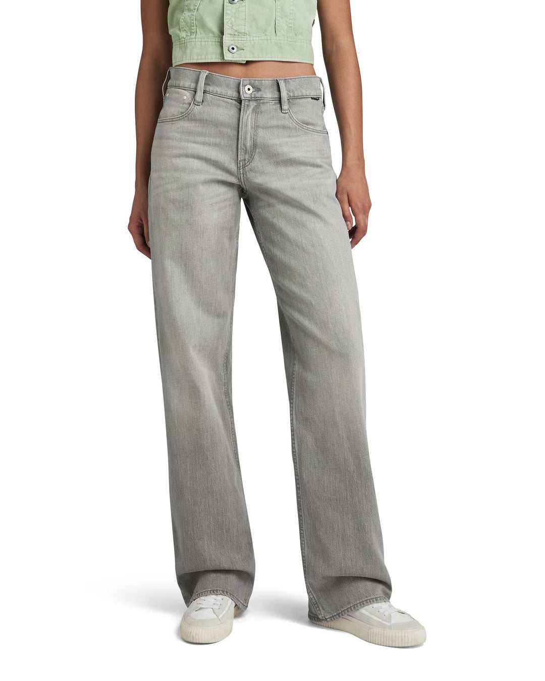 G-Star Damen Judee Loose Low Waist Jeans 25W / 32L Grau (Sun Faded Skyrocket D22889-d324-d903), 25W