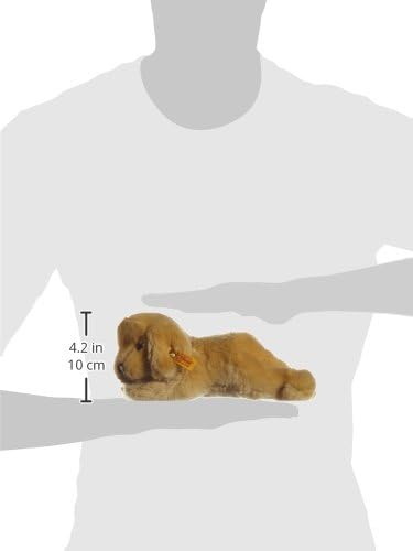 Steiff 280160 22 liegend Kleiner Freund Golden Retriever-Welpe Lumpi, GOLDBLOND, 22 cm, 22 cm