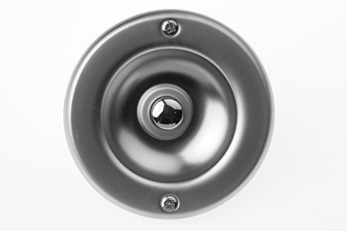 HUBER Unterputz Klingeltaster 1-fach aus Messing rund - Türklingelknopf - Haustürklingel Unterputz a