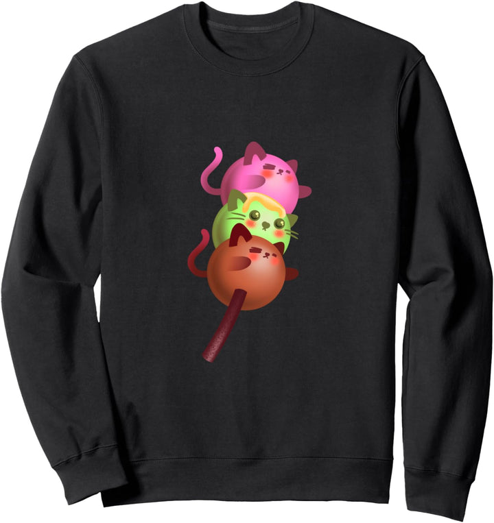 Dango Katzen, Mädchen, Kinder, Japanischer Kawaii Kult Sweatshirt