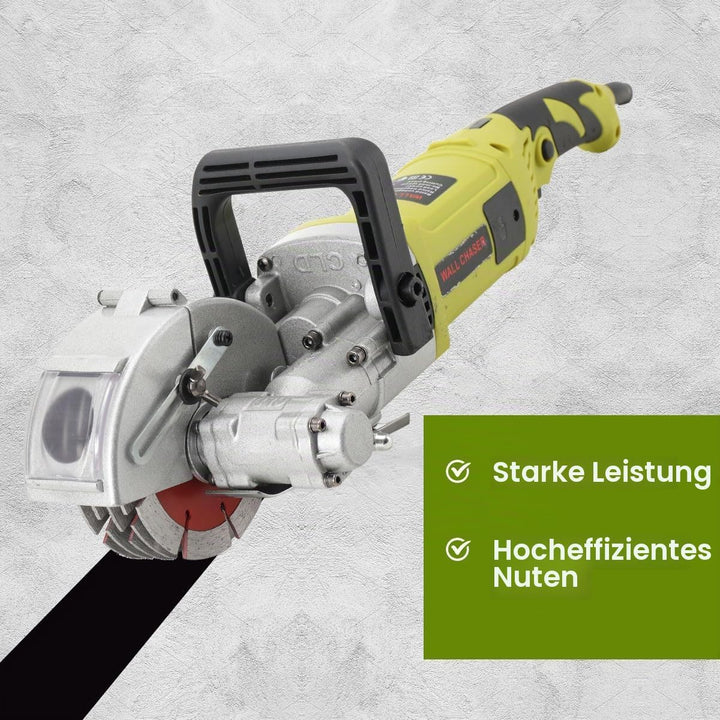 L-home 4000W 220V Elektrische Schlitzfräse, 7500U/min Wandfräse Mauernutfräse Mauerfräse mit 5 Sägeb