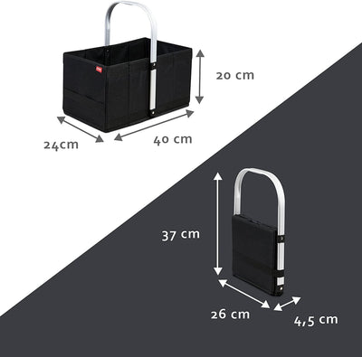 achilles Handle-Box cool, Einkaufskorb mit Kühleinsatz, Faltkorb mit Aluminium Griff, Kühlkorb, 40 c