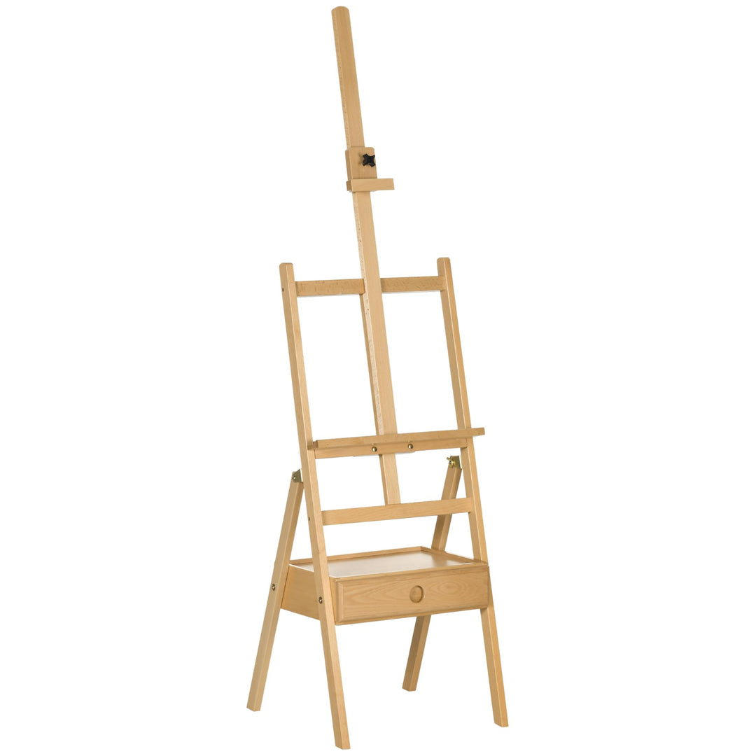 Vinsetto Staffelei Holz Gross 150-190 cm hoch Holzstaffelei für Leinwände bis 92 cm Leinwand Ständer