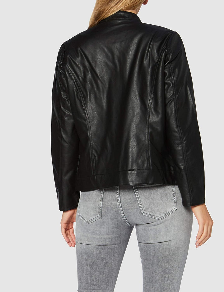 ONLY Carmakoma Robber Faux Leather Jacket 42 Schwarz, 42 Schwarz